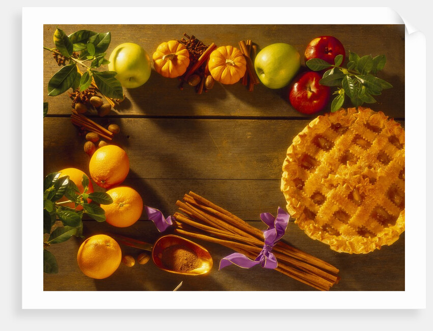 Pie and Raw Fall Ingredients by Anonymous