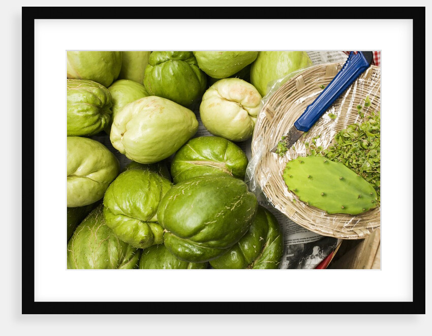 Napoles and Chayote at Market; Oaxaca Mexico by Anonymous