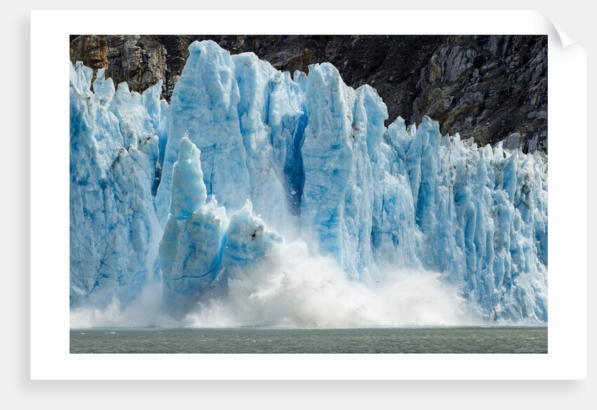 Calving Icebergs from Dawes Glacier, Alaska by Anonymous