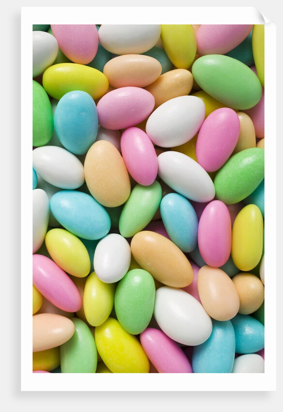 Sugared almonds (full-frame) by Anonymous