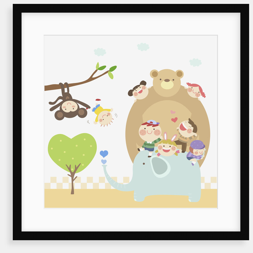 Kids going zoo by Anonymous