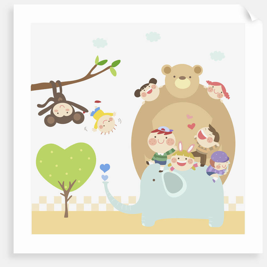 Kids going zoo by Anonymous