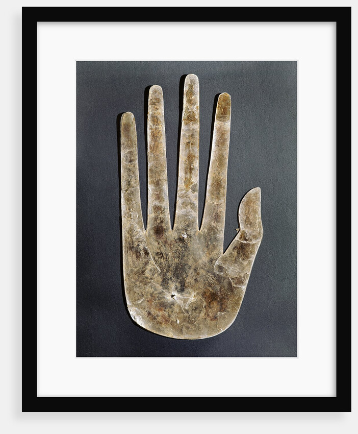 Hopewell Culture mica hand by Anonymous