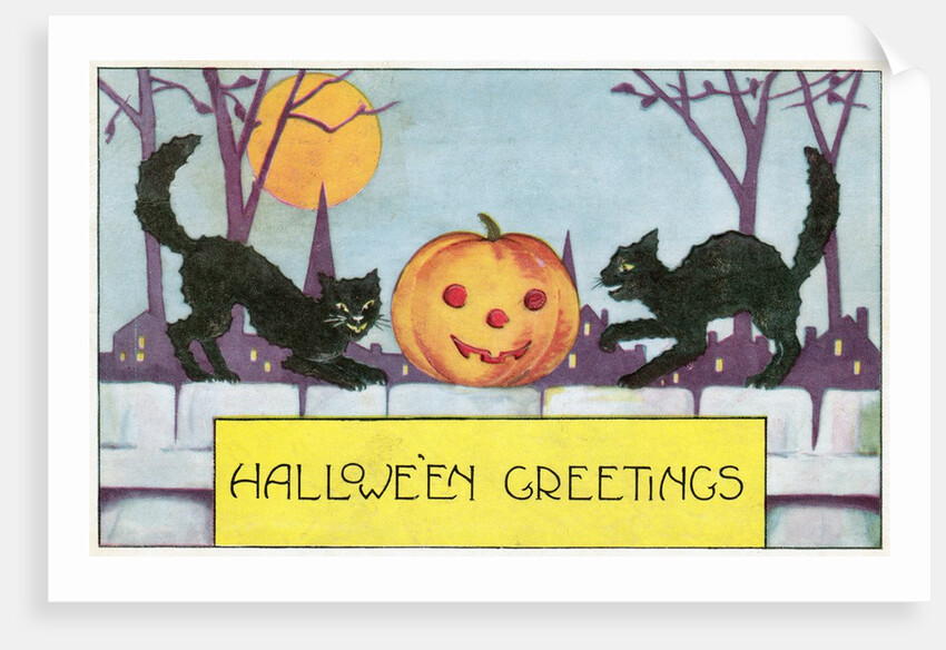 Hallowe'en Greetings postcard by Anonymous