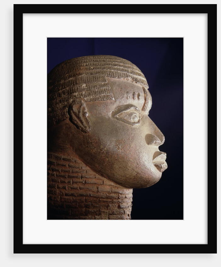 Benin terracotta head of a man by Anonymous