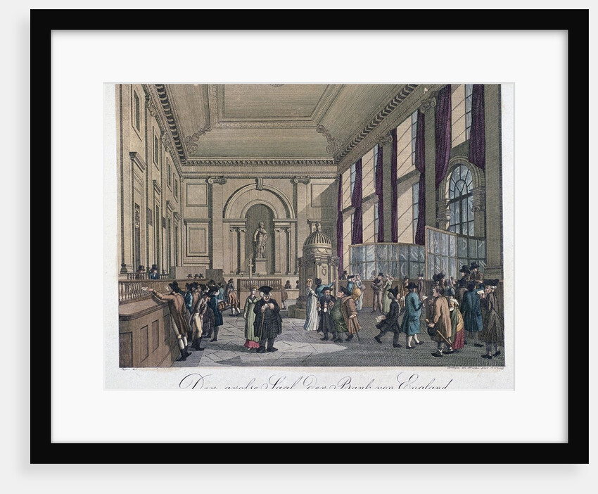 The Great Hall of the Bank of England by Augustus Charles Pugin