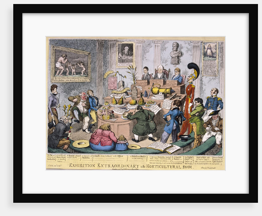 Exhibition Extraordinary in the Horticultural Room by George Cruikshank