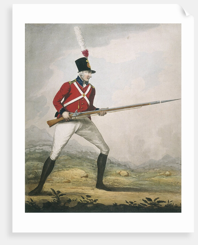 Military figure in the uniform of an unidentified volunteer regiment by Anonymous