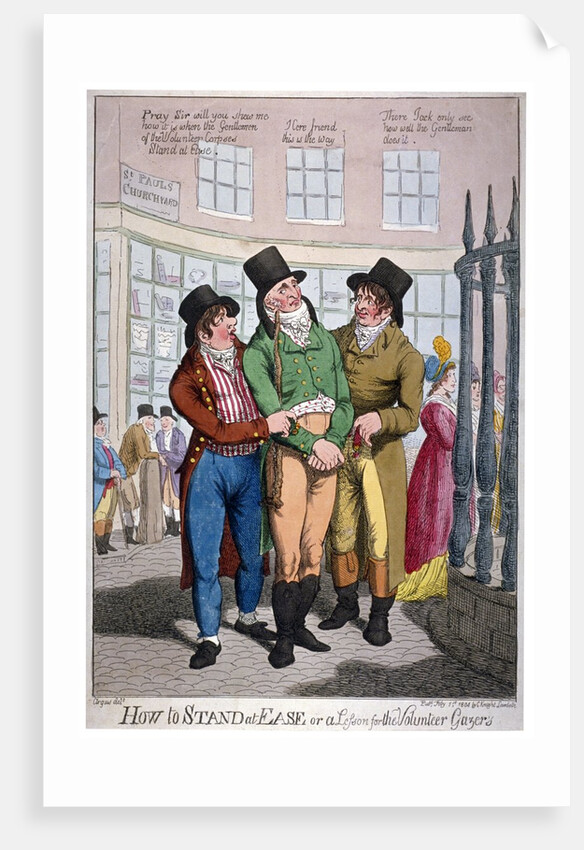 How to stand at ease, or a lesson for the Volunteer Gazers by Anonymous
