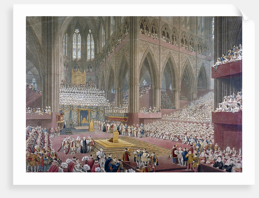 Coronation of George IV at Westminster Abbey by Anonymous