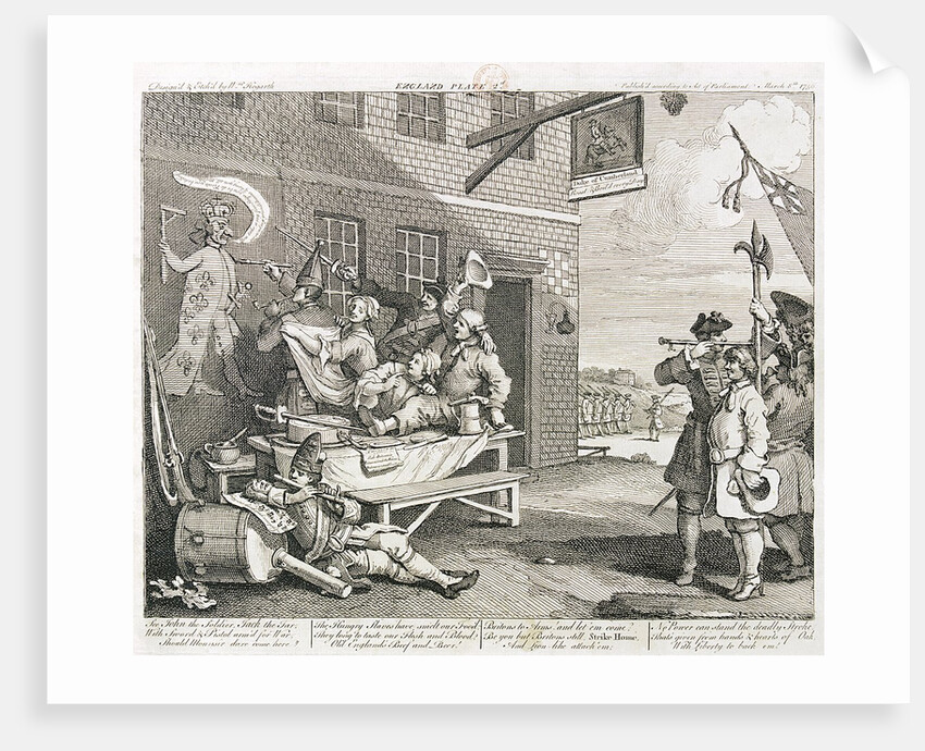 The Invasion: England by William Hogarth