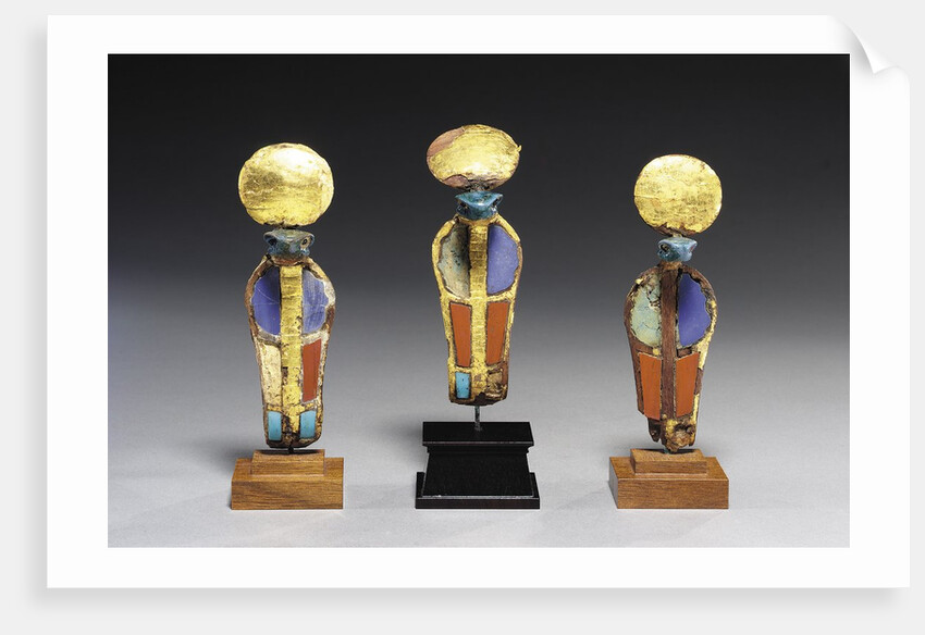 Three Egyptian cobra sculptures by Anonymous