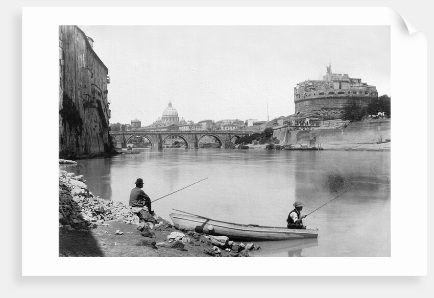 View of Rome and the Tiber (1900) by Anonymous