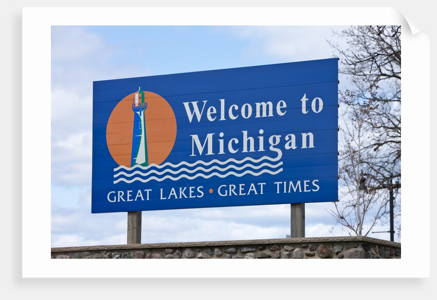 Welcome to Michigan sign by Anonymous