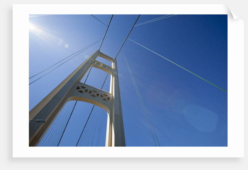 View of tower on Mackinac Bridge by Anonymous