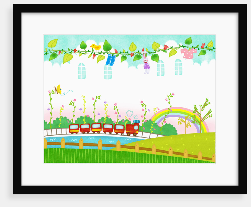 Sunny spring scenery by Anonymous