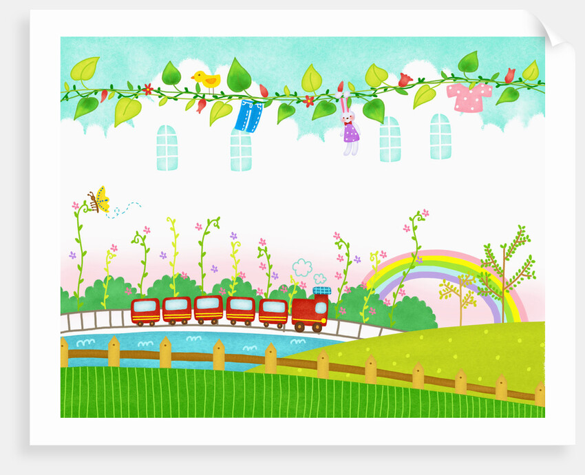 Sunny spring scenery by Anonymous