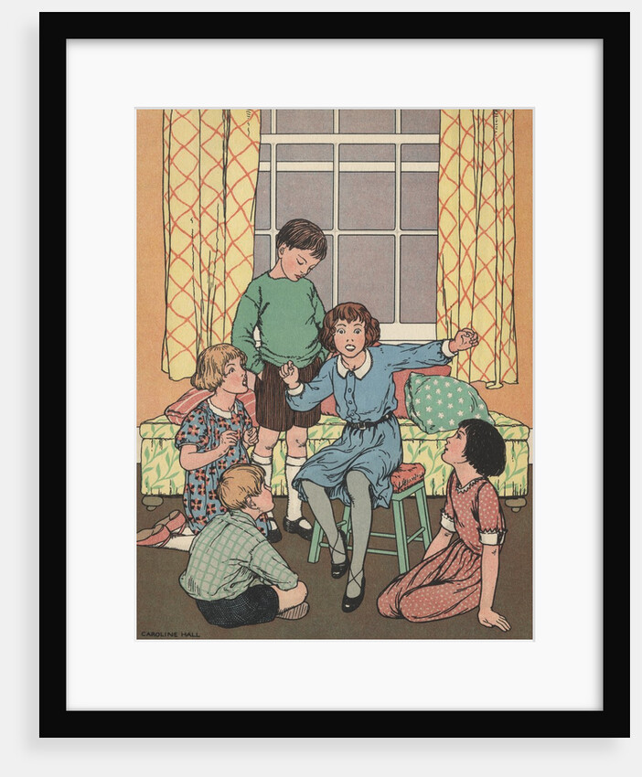 Children telling stories by Anonymous