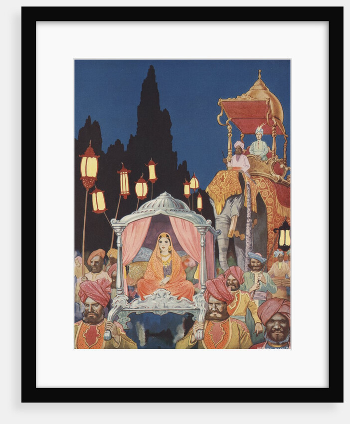 Indian wedding procession by Anonymous