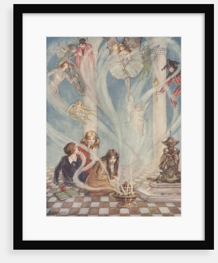 Children releasing fairies by Anonymous