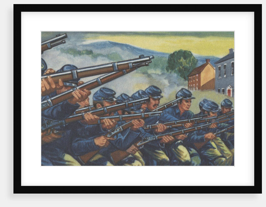 Soldiers fighting in US Civil War by Anonymous