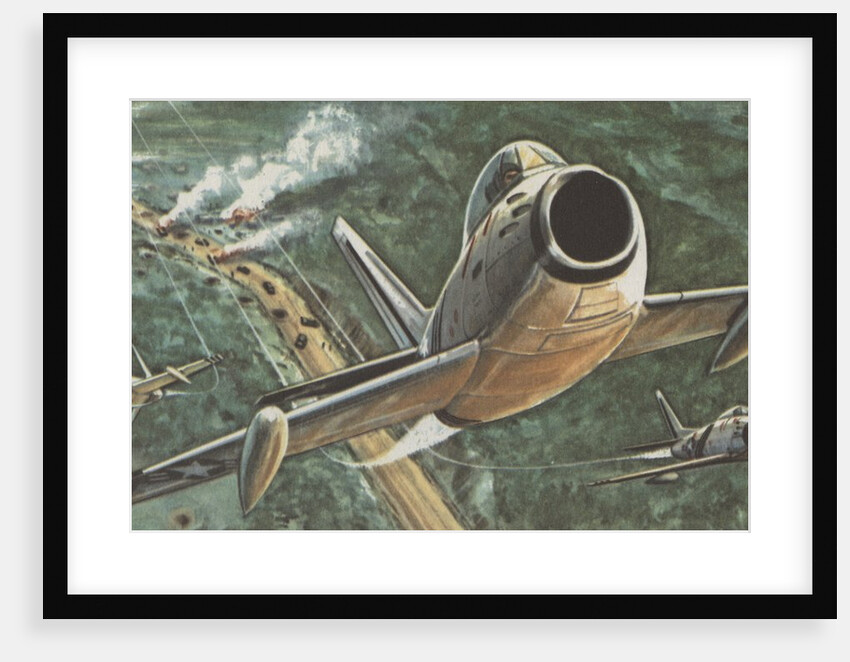 American combat aircraft during Korean War by Anonymous