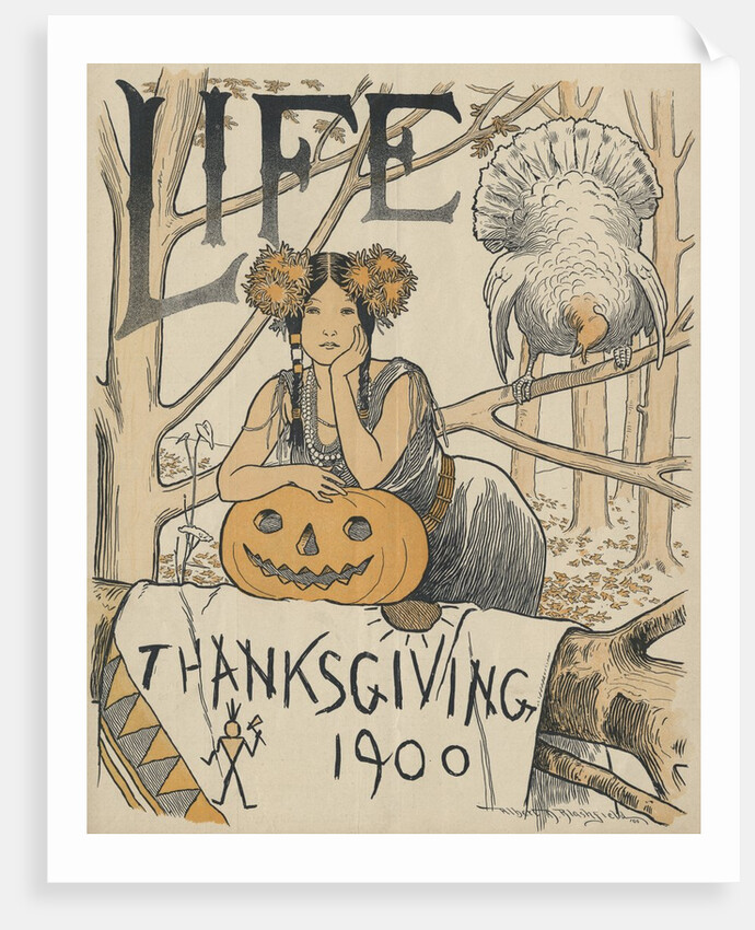Thanksgiving 1900 cover of Life magazine by Anonymous