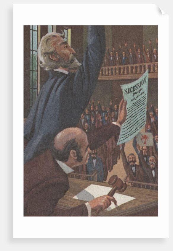 South Carolina voting to secede in 1860 by Anonymous