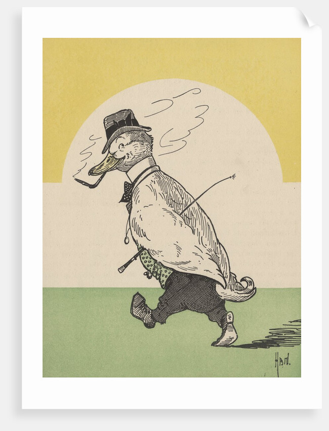 Dressed duck going for a walk by Anonymous