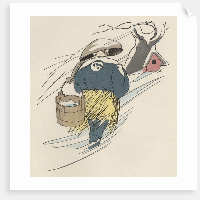 Japanese fishmonger by Anonymous