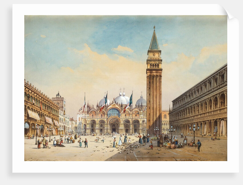 Piazza di San Marco, Venice by Friedrich Perlberg