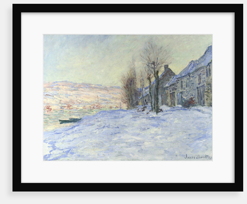 Lavacourt under Snow by Claude Monet