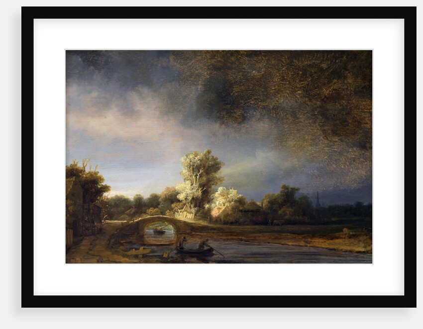The Stone Bridge by Rembrandt Harmensz van Rijn