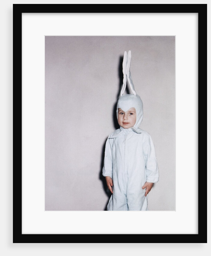 Boy dressed in bunny costume, ca. 1955 by Anonymous
