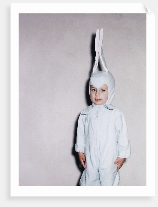 Boy dressed in bunny costume, ca. 1955 by Anonymous