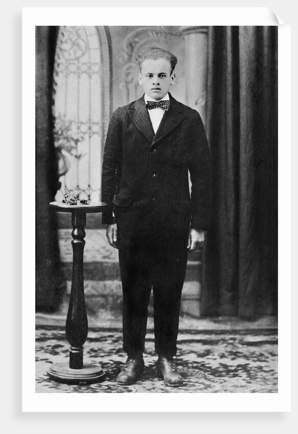 Formal portrait of teenager, ca. 1915 by Anonymous