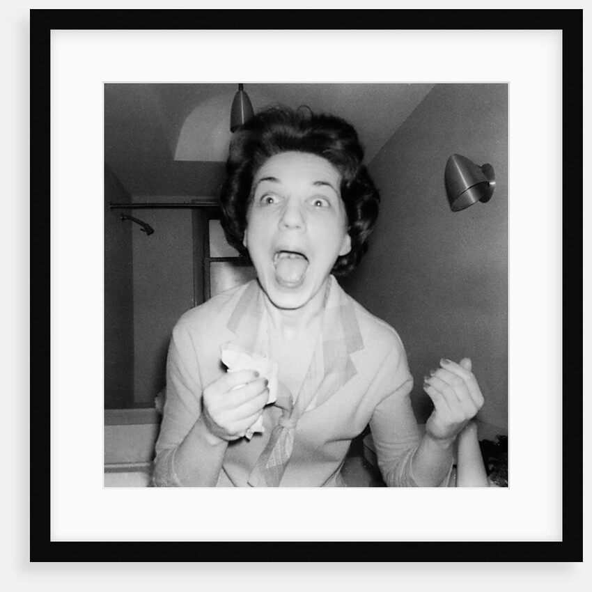 Woman screaming, ca. 1956 by Anonymous