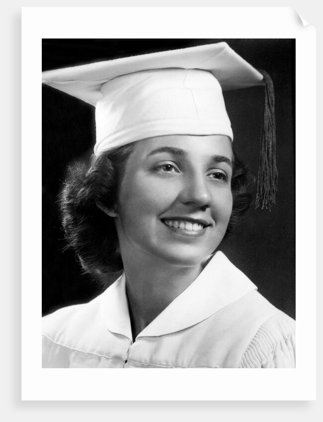 High school graduation portrait, ca. 1946 by Anonymous