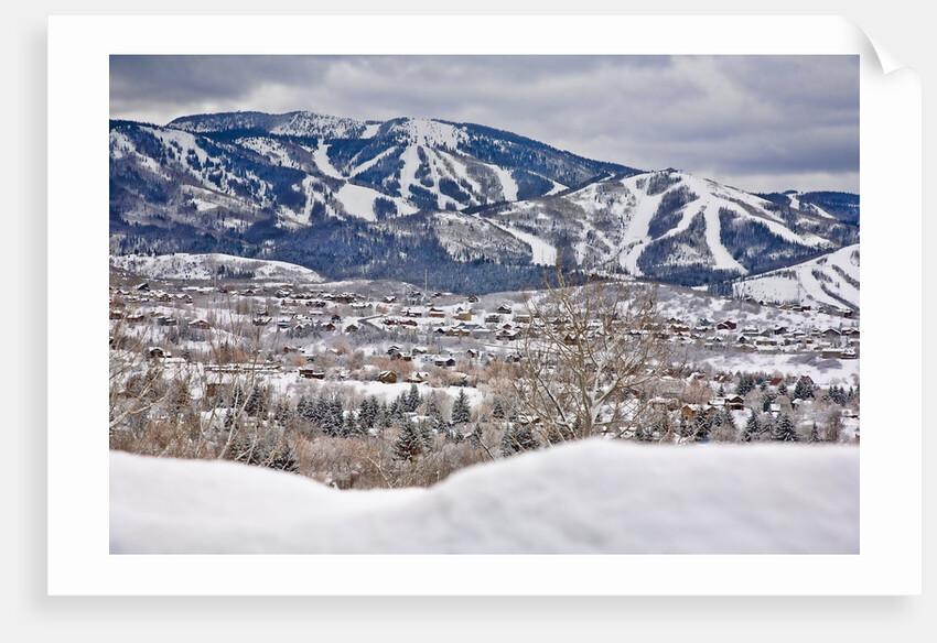 Steamboat Springs Ski Area and town by Anonymous