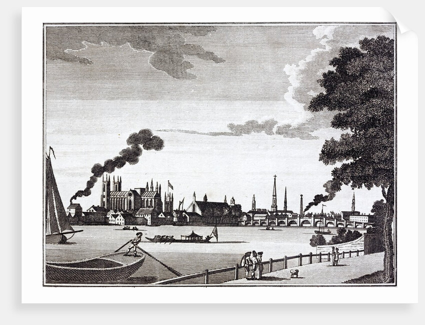 City of Westminster from the Surrey bank of the Thames by Anonymous