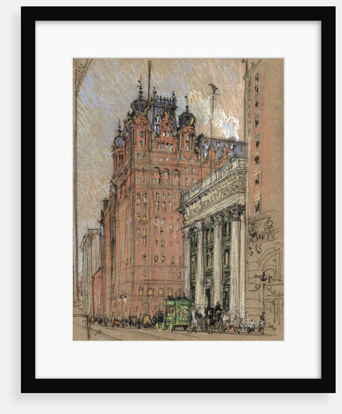 Waldorf Astoria Hotel by Joseph Pennell