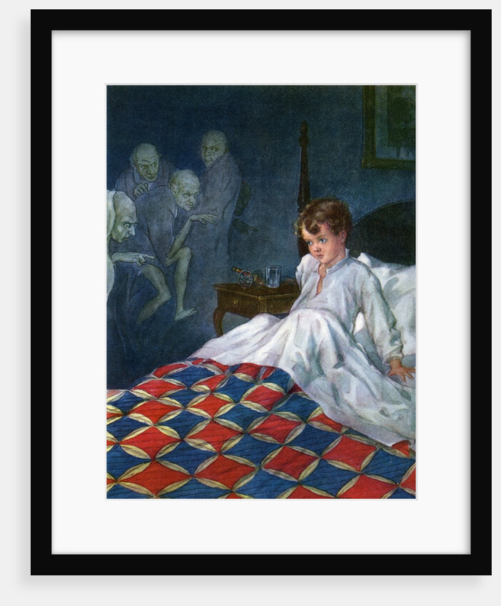 Boy awakened by nightmare