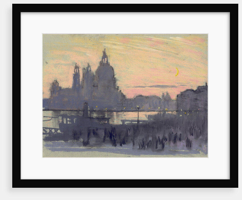 The Gold Moon (Venice: View of Santa Maria delle Salute from Il Redentore) by Joseph Pennell