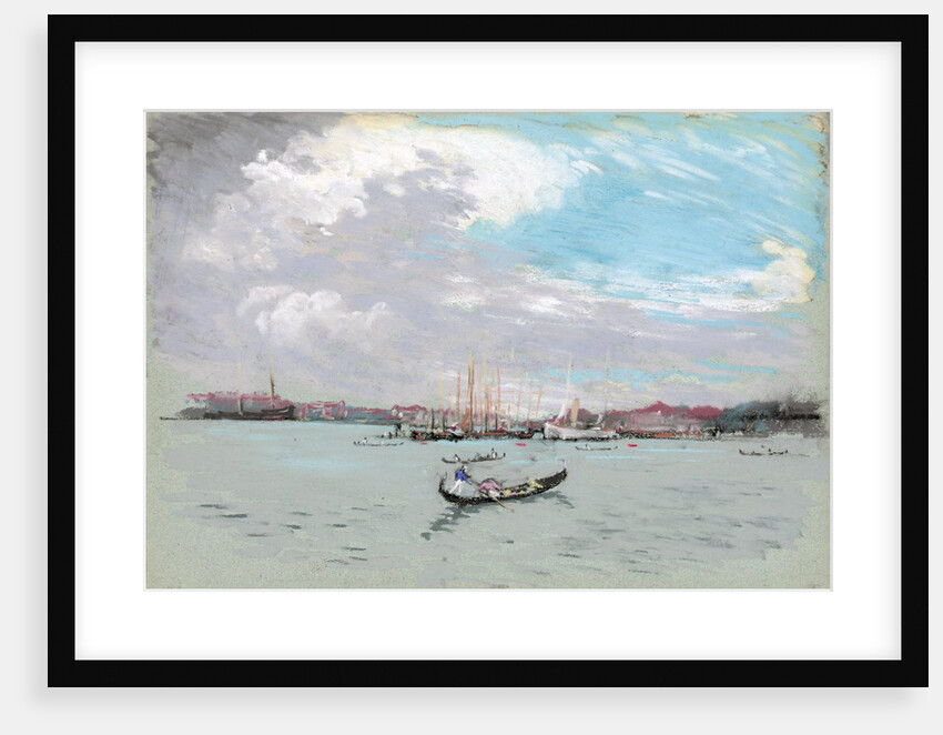 Outside Venice (Lagoon and Gondola) by Joseph Pennell