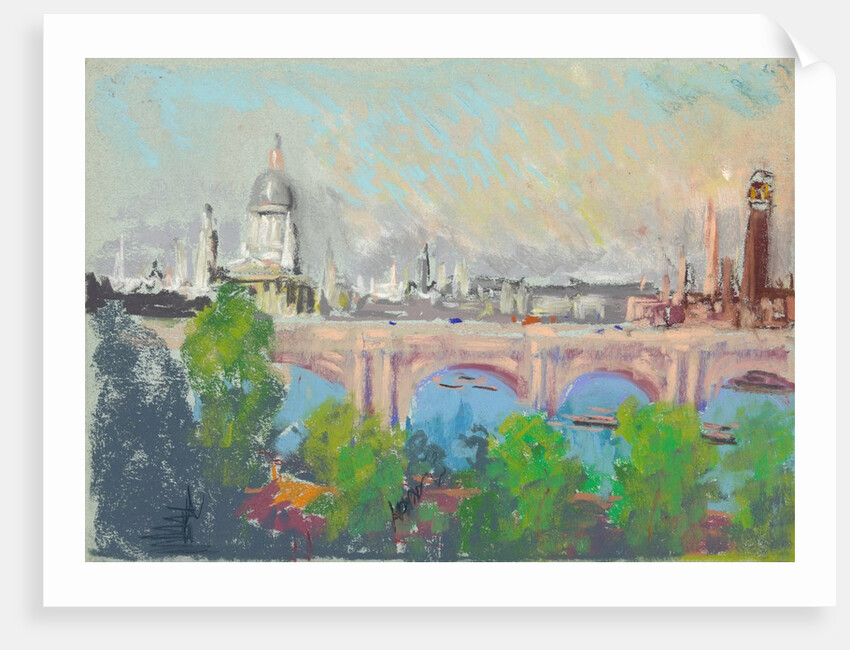 London Over Waterloo Bridge by Joseph Pennell