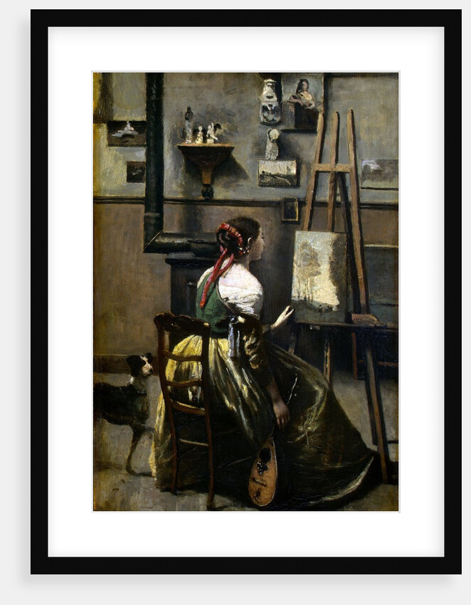 The Artist's Studio by Jean-Baptiste-Camille Corot