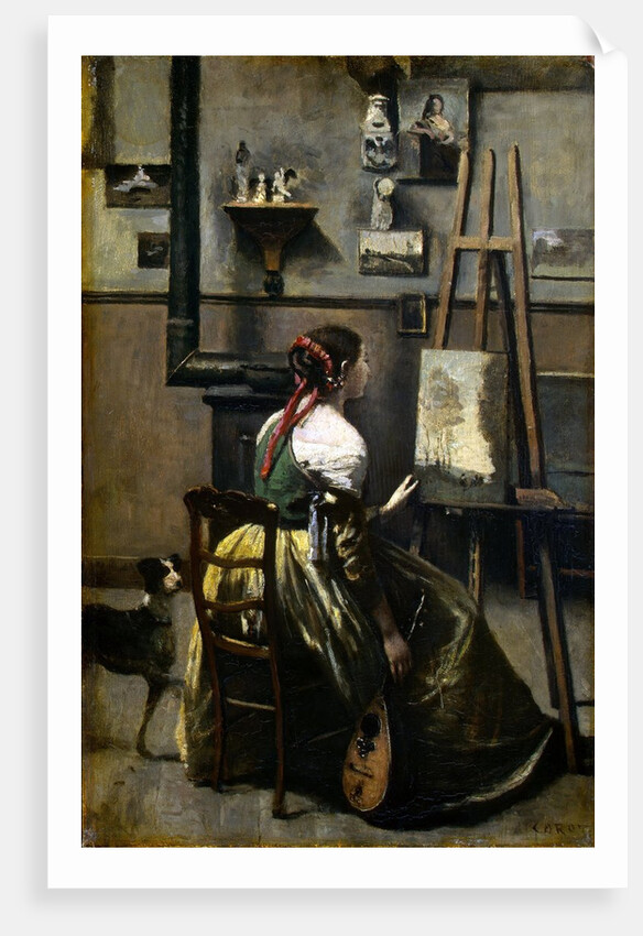 The Artist's Studio by Jean-Baptiste-Camille Corot
