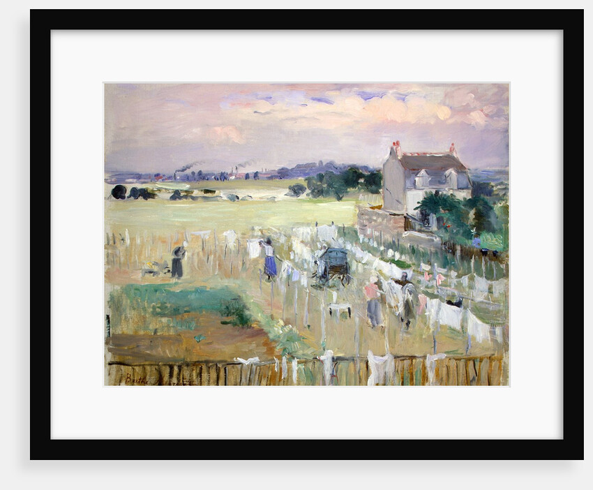 Hanging the Laundry out to Dry by Berthe Morisot