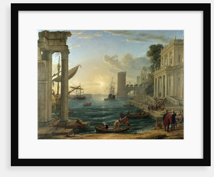Seaport with the Embarkation of the Queen of Sheba by Claude Lorrain