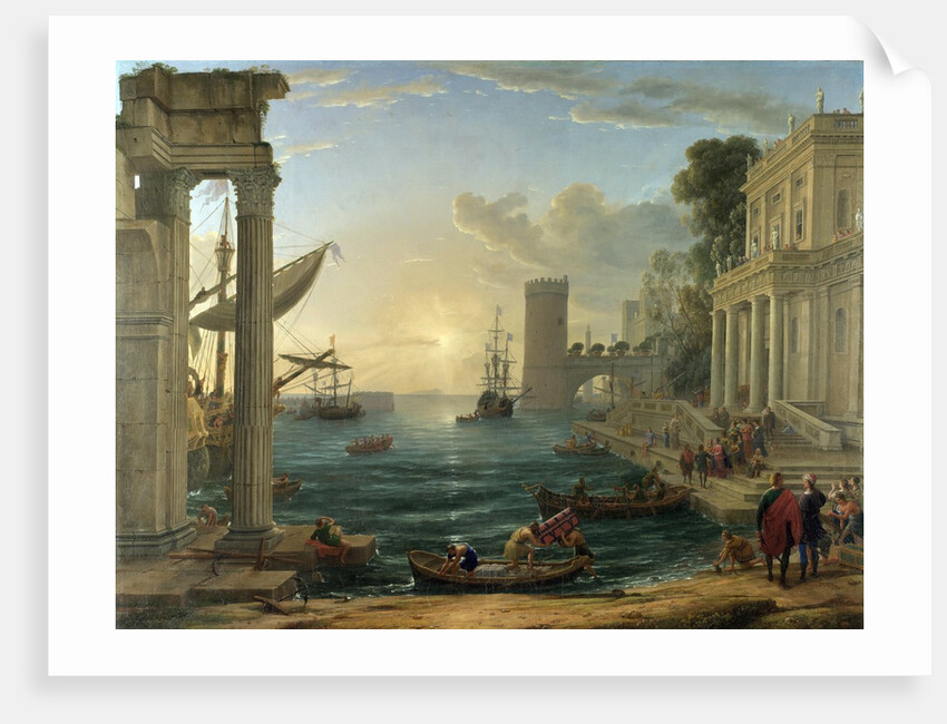 Seaport with the Embarkation of the Queen of Sheba by Claude Lorrain